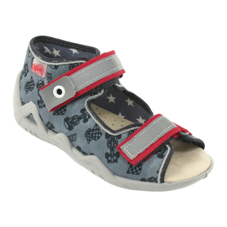 Calçado infantil amarelo Befado 350P009 vermelho cinza 1