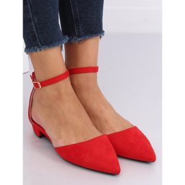 Red cut ballerinas MM-795 Red vermelho 1