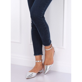 Bailarinas de corte prata MM-795 Silver cinza 1