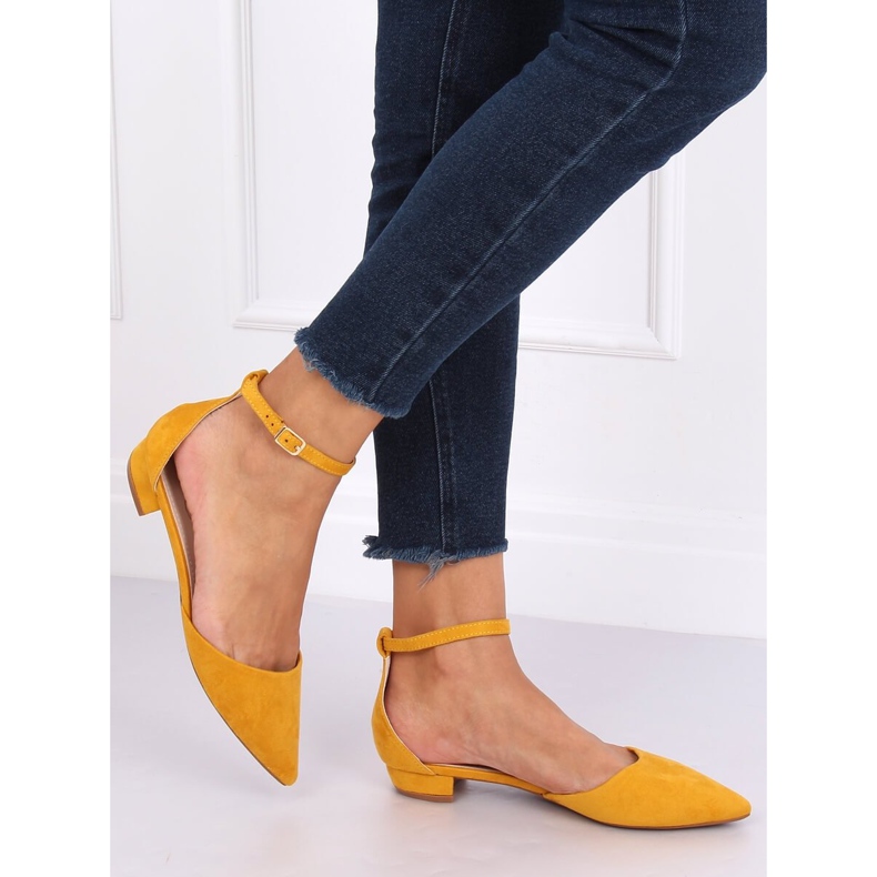 Honey cut ballerinas MM-795 Yellow amarelo 1