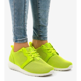 Calçados esportivos femininos verdes Z105 1