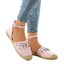 Alpercatas rosa com 2399 tachas 1