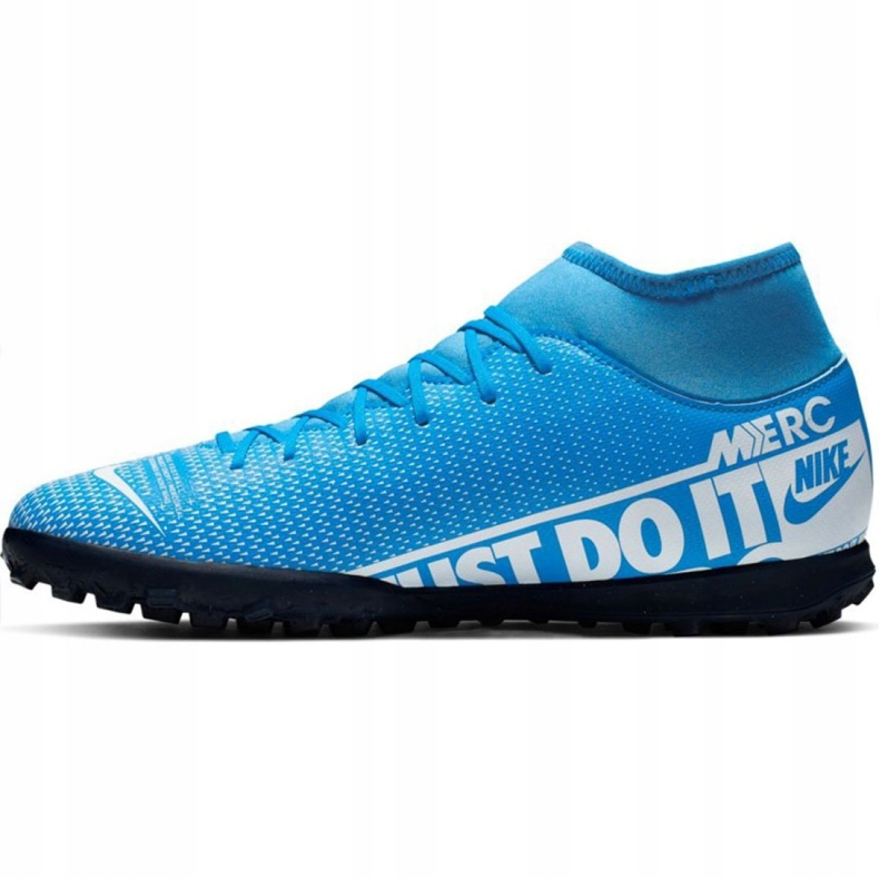 Chuteiras Nike Mercurial Superfly 7 Club M Tf AT7980 414 multicolorido azul 2