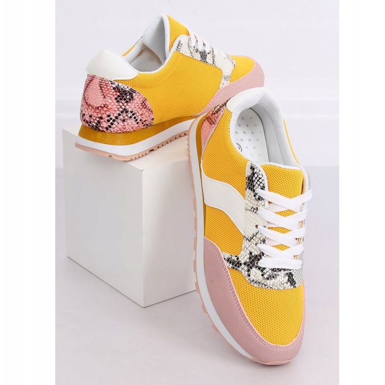 Calçados esportivos femininos BL203 amarelo multicolorido 1