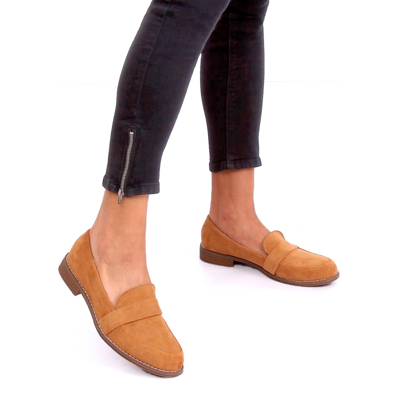Mocassins camelo feminino T366P Camel marrom 1