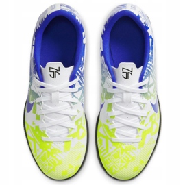 Chuteiras Nike Mercurial Vapor 13 Club Njr Ic Jr CV9352 104 branco azul multicolorido 1 Chuteiras Nike Mercurial Vapor 13 Club Njr Ic Jr CV9352 104 branco azul multicolorido 1