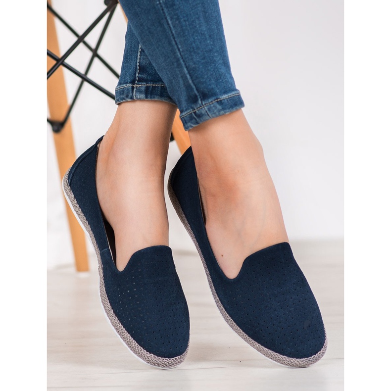 Filippo Senhores de Couro Openwork azul 2 Filippo Senhores de Couro Openwork azul 2