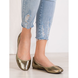 SHELOVET Bailarinas brilhantes dourado 1