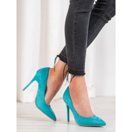 R'S Salto de camurça azul 2