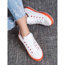 SHELOVET Sapatos Com Sola Colorida branco 1 SHELOVET Sapatos Com Sola Colorida branco 1