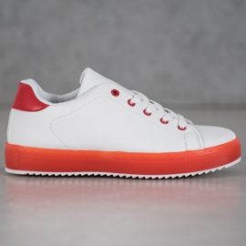 SHELOVET Sapatos Com Sola Colorida branco 2 SHELOVET Sapatos Com Sola Colorida branco 2
