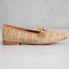 Seastar Mocassins de palha bege marrom 1