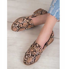 Seastar Mocassins elegantes com estampa de cobra multicolorido 1