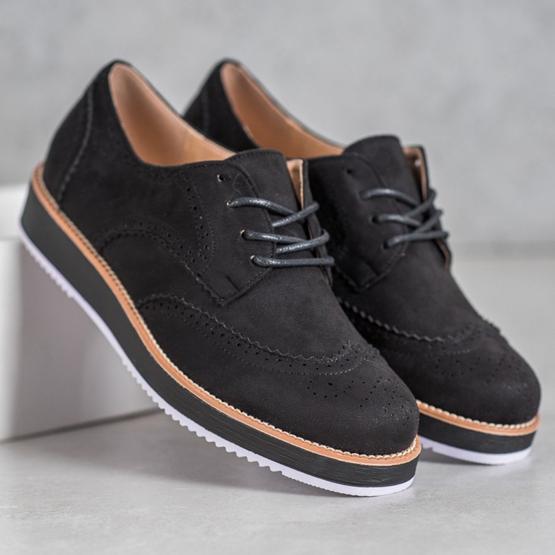 Seastar Sapatos de camurça preto 1