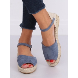 BB28P alpercatas de corte azul castanho 1