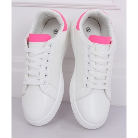 Tênis feminino branco e rosa LV101P Peach 3