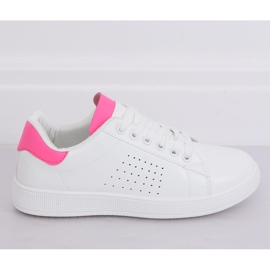 Tênis feminino branco e rosa LV101P Peach 4