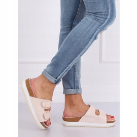 Chinelos scholki bege SS115P bege multicolorido rosa 1