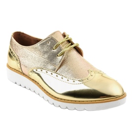 Sapatos de jazz lacados ouro TL-61 dourado 1