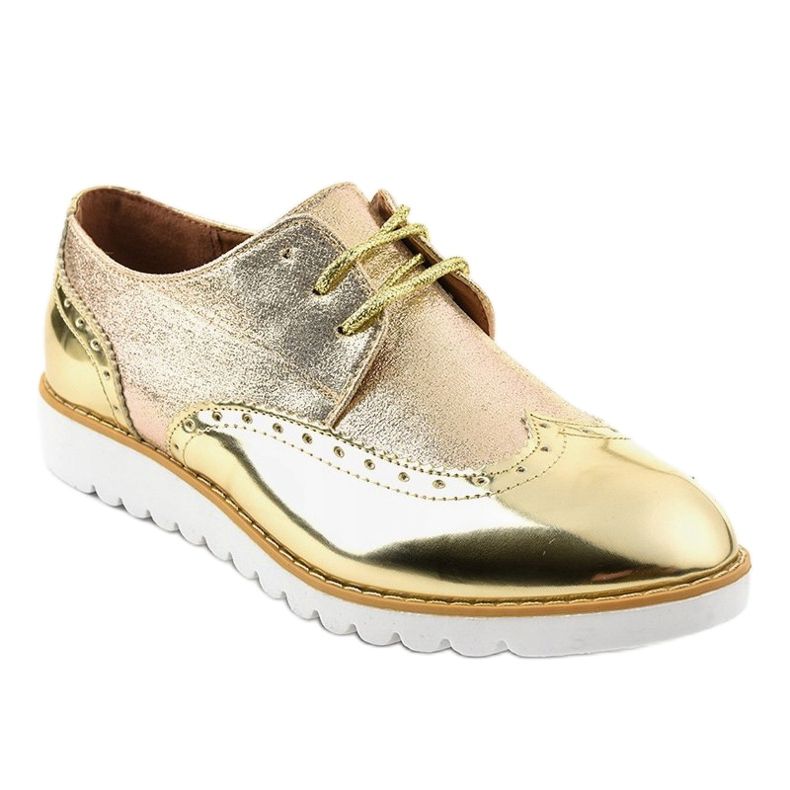 Sapatos de jazz lacados ouro TL-61 dourado 1
