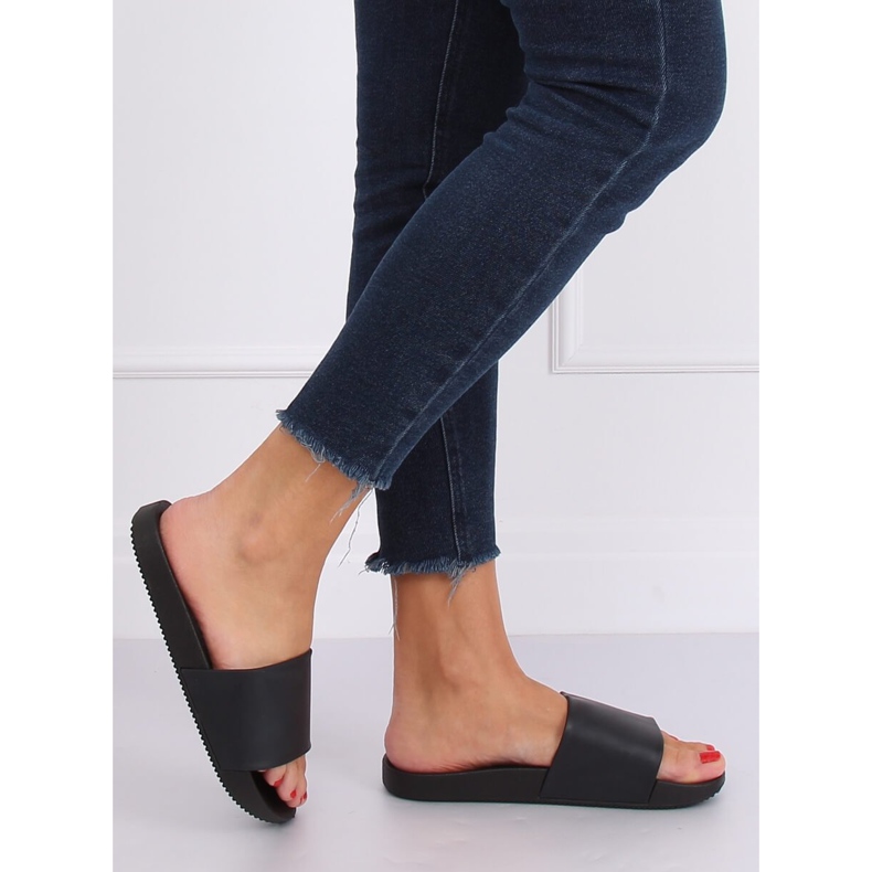 Chinelos femininos negros pretos CK78P preto 1