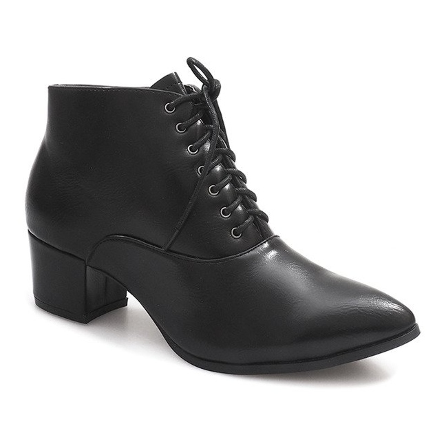 Sapatos quentes B5070-1 Preto 1