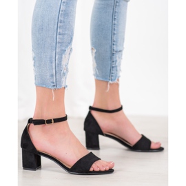 Seastar Sandálias de salto alto confortáveis preto 2