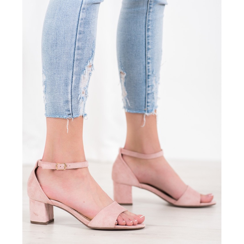 Seastar Sandálias de salto alto confortáveis rosa 2