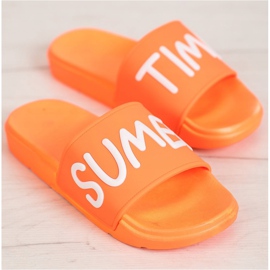 SHELOVET Chinelos de borracha laranja 2