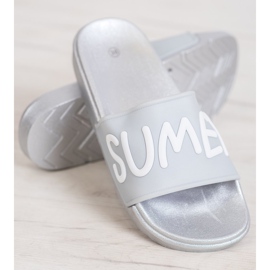 SHELOVET Chinelos de borracha cinza 2