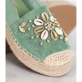 Seastar Alpercatas com ornamentos verde 1 Seastar Alpercatas com ornamentos verde 1