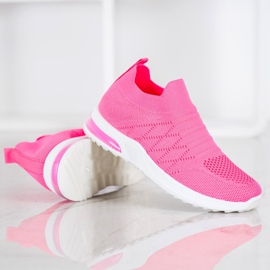 Diamantique Sapatilhas de néon rosa 1