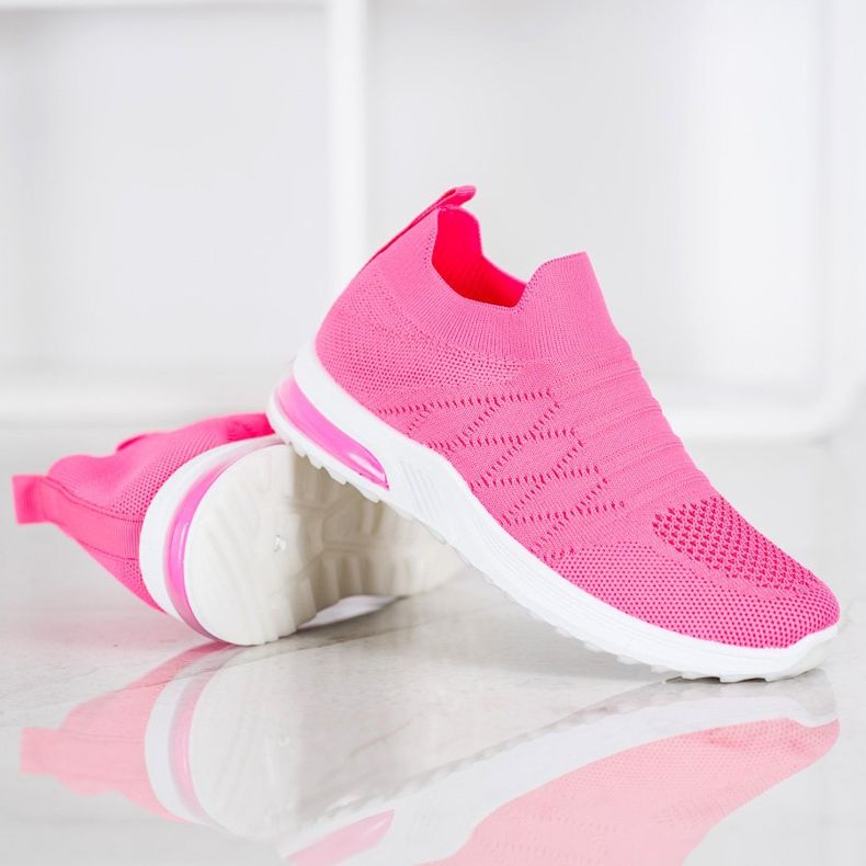 Diamantique Sapatilhas de néon rosa 1