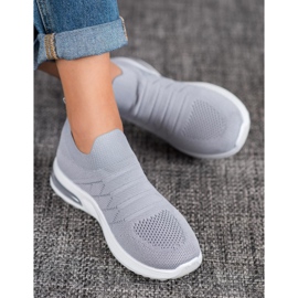 Diamantique Sapatos Slip-On Cinzentos cinza 1