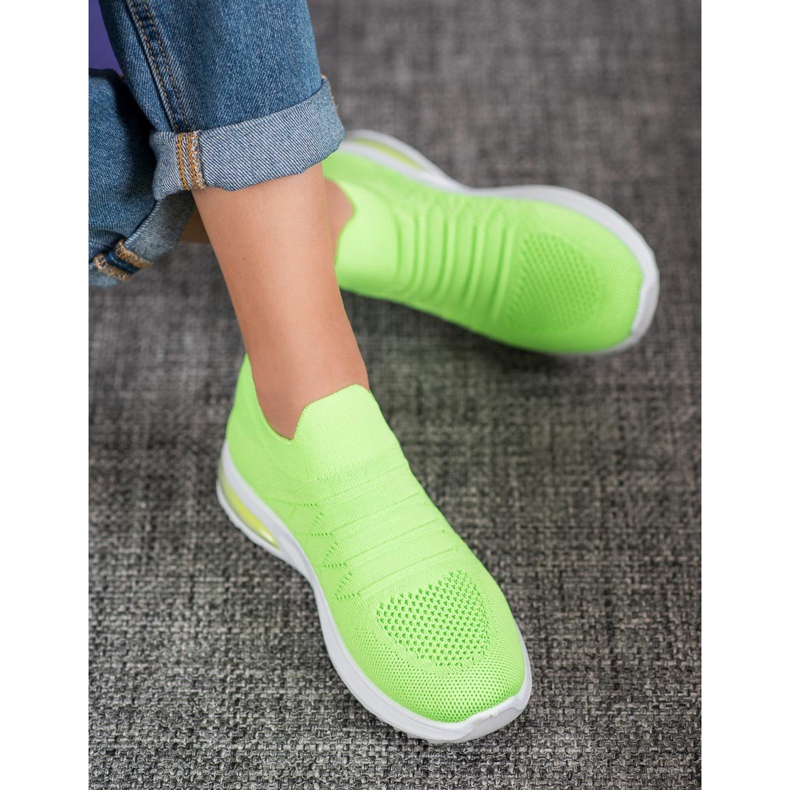 Diamantique Sapatos verdes deslizantes 2