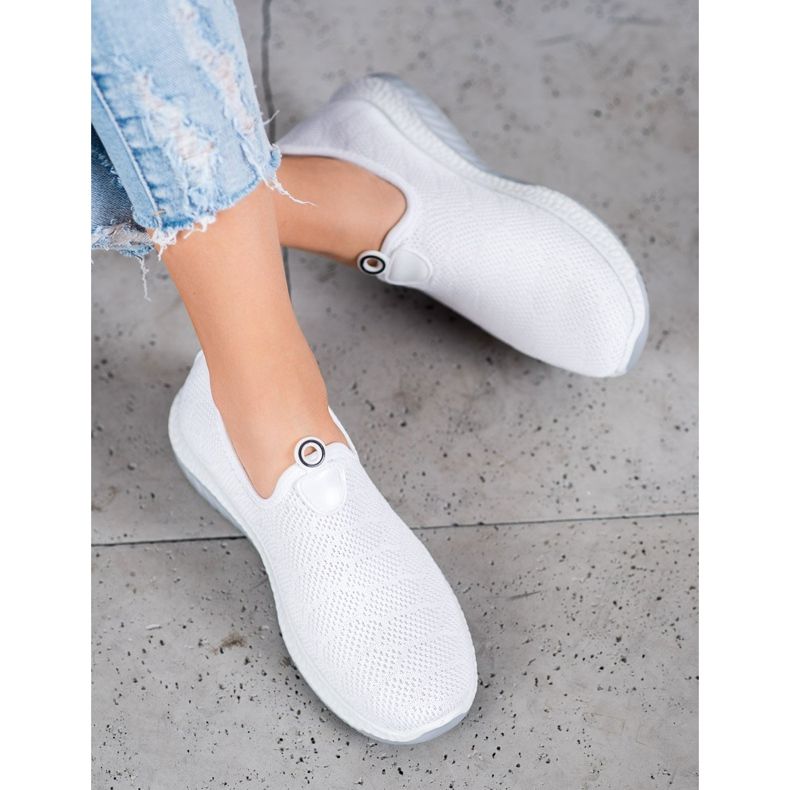 Diamantique Calçados Esportivos Slip-on branco 1