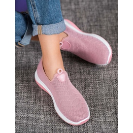 Diamantique Calçados Esportivos Slip-on rosa 1