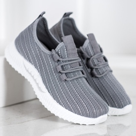 SHELOVET Calçados esportivos têxteis cinza 2