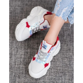 SHELOVET Calçados esportivos confortáveis branco 2