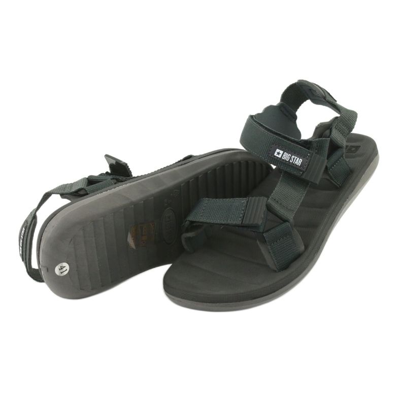 Sandálias masculinas Big Star 174501 cinza 3
