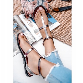 Lu Boo Sandálias Black Mirror Roman Lento Japonês preto 2