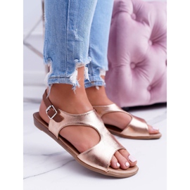 Sandálias Kongito douradas claras dourado 1