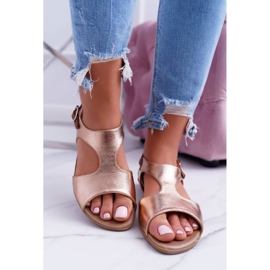 Sandálias Kongito douradas claras dourado 2