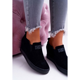 Tênis feminino Snekers Lu Boo Slip-on Black Kaori preto 1