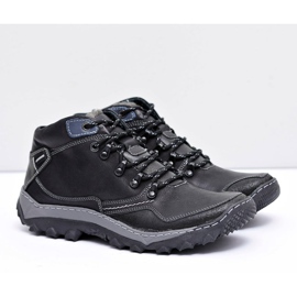 Mateos Trekking masculino preto aquecido sapatos Etemor 1