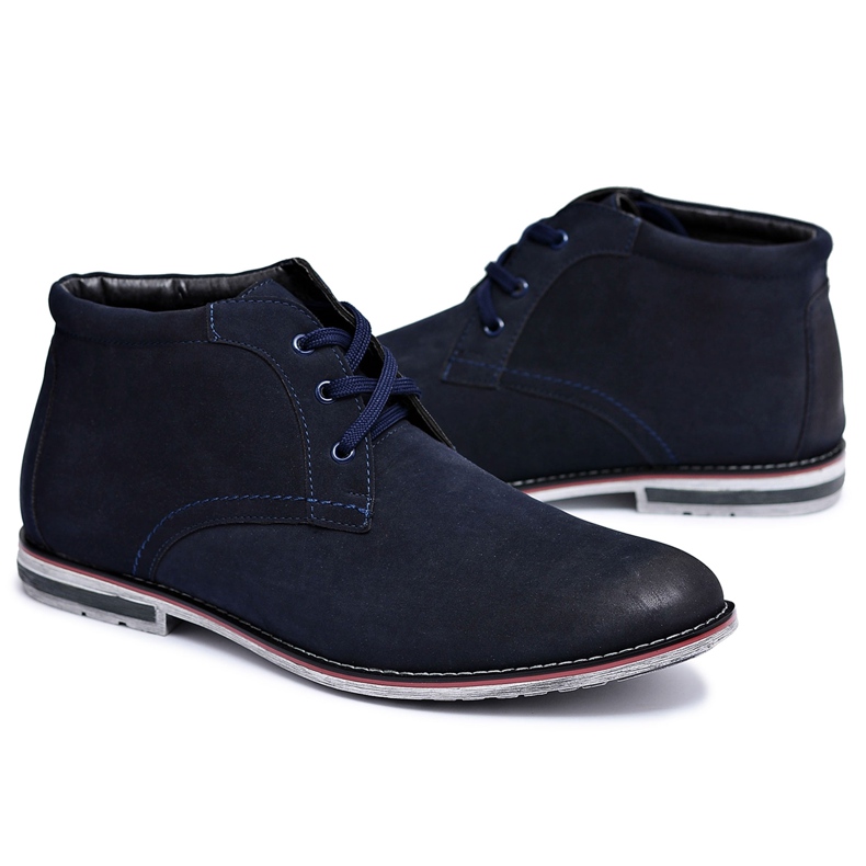 Botas altas azuis marinho masculino Jodhpur bota Ramirez azul marinho 1