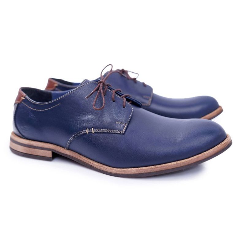 Bednarek Polish Shoes Sapatos elegantes masculinos azul marinho da Feliciano azul-marinho 1