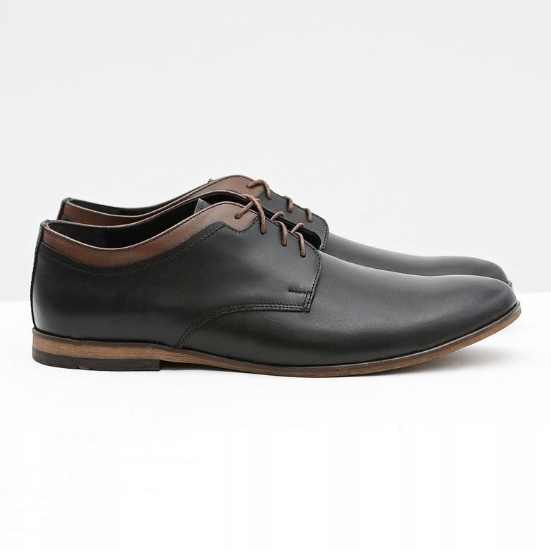 Gejms Sapatos Gianni de couro preto masculino 2