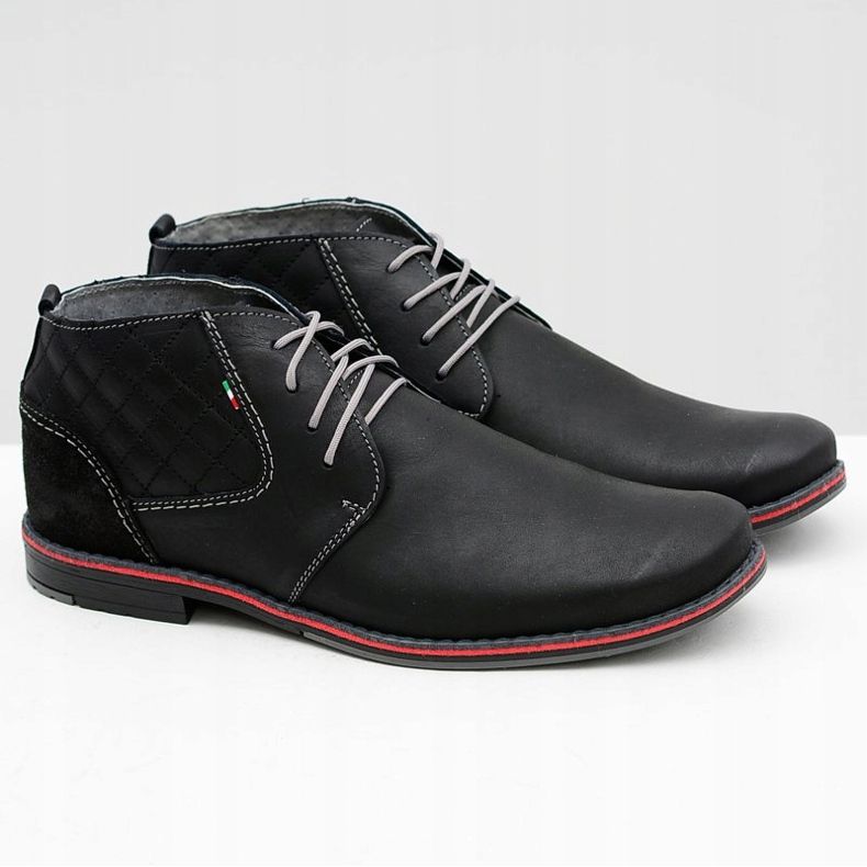 Gino Tuzzi Sapatos Graziano de Couro Preto Masculino 1