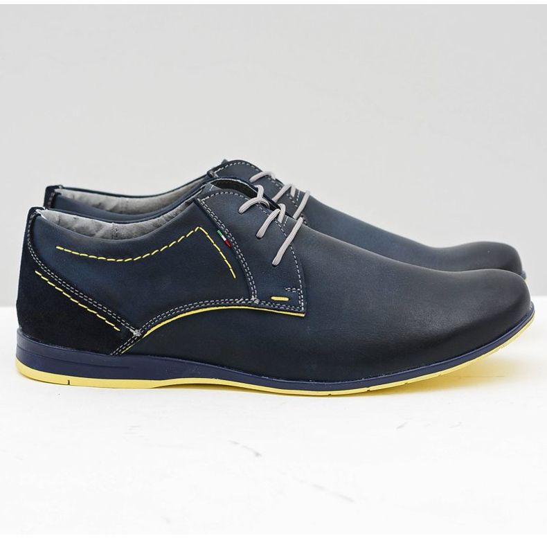 Gino Tuzzi Sapatos Badoo Masculinos Azul Marinho azul-marinho 2